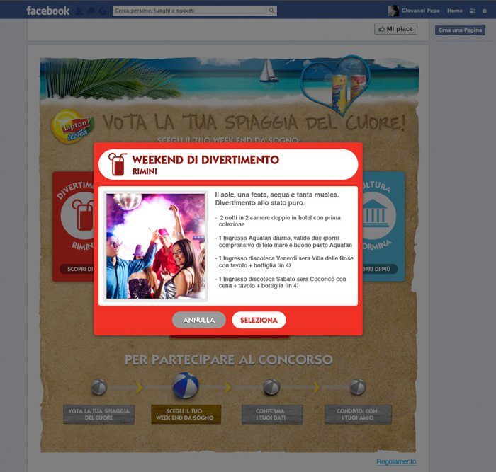 Lipton IceTea Facebook App2013